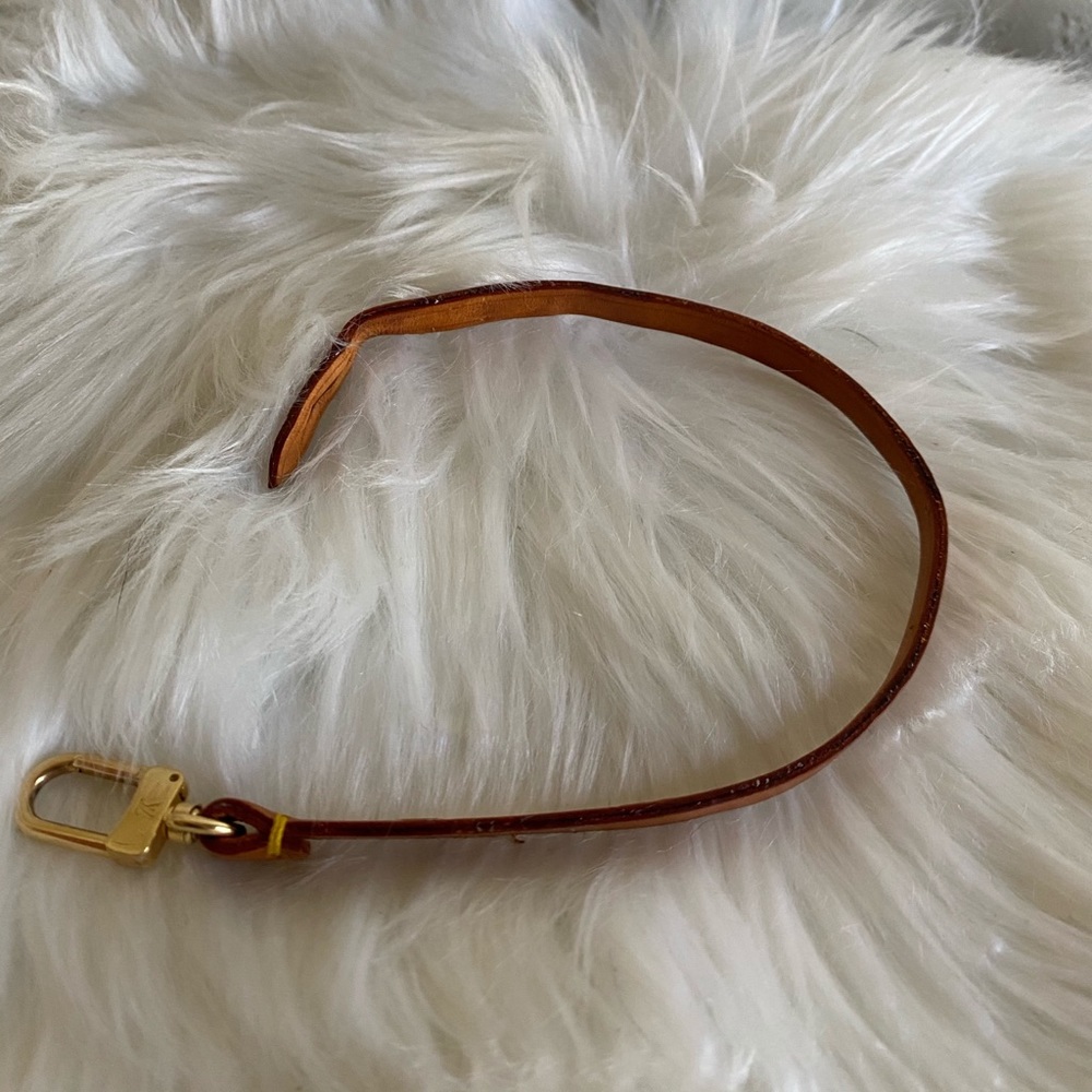 100% authentic Louis Vuitton leather strap repair
